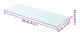 vidaXL Hyllplan glas genomskinlig 80x30 cm