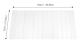Badkarslock - Vikbart lock - Storlek 150×70 cm - Material PVC-plast - Tjocklek 0,65 cm - Vit