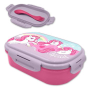 Unicorn Lunchbox med bestickset