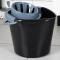 Mopphink med vridare, plast, svart, 10 l