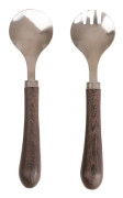 Salladsbestick, wengeträ/rostfritt stål, 23 cm Astrid / Sagaform