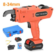 Armeringsbindare - Automatisk 12V - Kapacitet 8–34 mm - Batteridriven - Batteri Ingår - För Metall - Röd