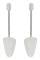vidaXL Skoblock 5 par vit EU 35-38 plast
