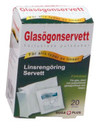 Servett våt för glasögon 20-pack