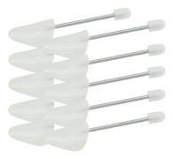 vidaXL Skoblock 5 par vit EU 35-38 plast