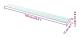 vidaXL Hyllplan glas genomskinlig 110x12 cm