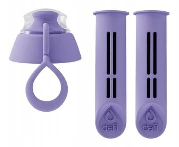 Filterinsats för Dafi-flaska violet 2 st + lock