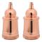 vidaXL Lamphållare 2 st roséguld E27