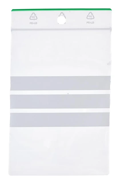 100-Pack - 4x6cm Ziplock / Blixtlåspåsar / Påsar med skrivfält
