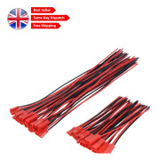 Durable 20 Pairs 22AWG JST 2 Pin Connectors Versatile for LEDs & RC Toys Brand New