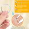 Invisible Silicone Ring Adjuster Set 6-pack, PC Ring Sizer Reducer for Loose Rings, Easy DIY Customization