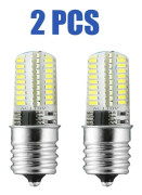 2 x E17 LED-lampor, lämpliga för mikrovågsugnar, dimbara, 4W, 6000K naturligt vitt ljus.
