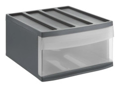 Hurtsenhet, Stapelbar Plast, 34x39,5x20,3 cm, Antracit
