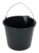 Hink med pip 12 liter svart