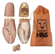H&S Cedar Wood Shoe Tree Wooden Shoe Stretcher Shaper Brand New