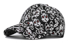 Nyhet Dödskalle Tryckta Baseballkepsar Unisex Paljett Bling Hatt Strapback Halloween As shown in the figure