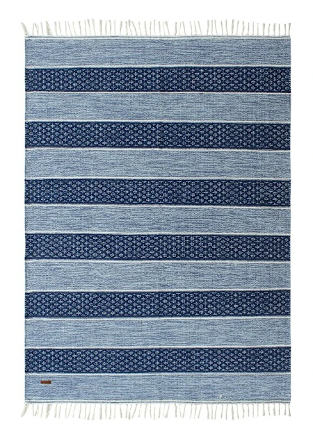 Loke Blå 160x230 cm Trasmatta