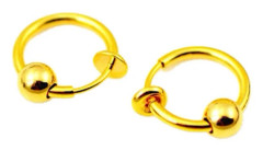 2-pack Guld Clip-on Näsring Fake Piercing Näsa Septum