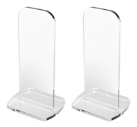 2 st Boxningshandskar Displayställ Signerad Hållare Robust Hållbar Display och Förvaring Butiksställ för Bänkskivor Butik Clear 8cmx5cmx15cm