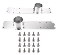 Ford F250 F350 F450 F550 7.3L 96-03 Insugsrör i aluminiumlegering med bultar F81Z-9E434-DA Silver