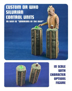 custom Dr Who Silurian control units -display/ diorama piece Brand New