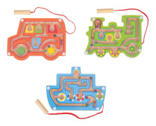 Bigjigs Toys Wooden Magnetic Labyrinth Game (Pack of 3) Stocking Filler, Gift Brand New