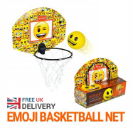 EMOJI Kids Basketball Set Mini Over the Door Toy Foam Basket Ball Hoop Gift Set Brand New