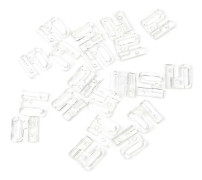 10 x Hantverk Plast Rektangel Tap Krokar & Spänne Att Sy På Baddräkt BH BIKINI