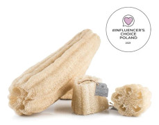 Yasmeen Naturlig exfolierande svamp luffa för tvätt och kroppsmassage 60 cm+ (XXL)