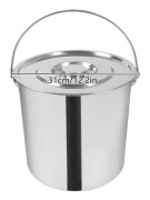 Mjölkkan, 304 rostfritt stål, 20L kapacitet,Silver