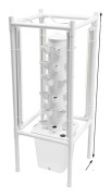 Hydroponiskt tornsystem, LED-växtlampor, inomhus vertikal trädgård,VIT