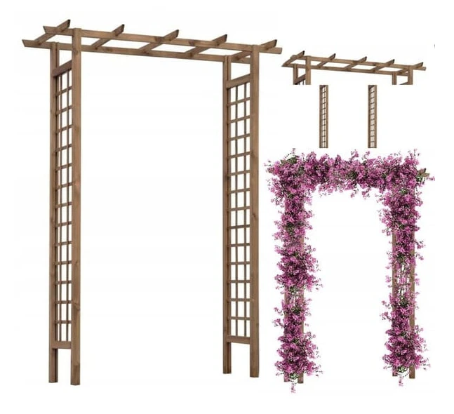 Enkel träpergola 153x200 cm Freesia