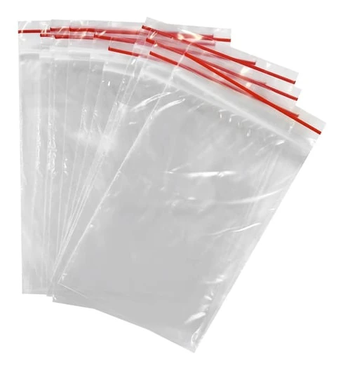 100-Pack - 4x6cm Ziplock / Blixtlåspåsar / Zip Lock Påsar Utan skrivfält