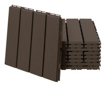 Golvplattor - Kvadratiska - 30 x 30 cm - 9-pack - Täckyta 0,81 m² - Brun