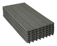 Rootz WPC terrassplattor - Uteterrass - Uteplatsplattor - Hållbar, lätt att installera, lite underhåll - 30 cm x 60 cm x 1,8 cm