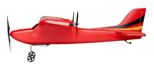 Fjärrstyrt flygplan, 35x30x9 cm, Röd, EPP-material