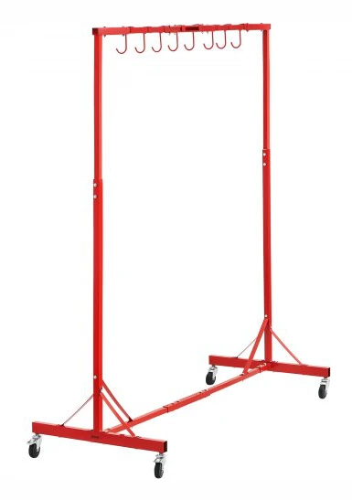 Målningsställ, 148x70x153.5 cm, Röd, Stål