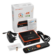 Satellitmottagare, 4K-upplösning, röstfjärrkontroll,EU-kontakt, GT KOMBO