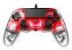 NACON PS4OFCPADCLRED spelkonsoler Röd, Transparent USB Spelplatta Analog / Digital PC, PlayStation 4