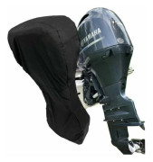 Marinmotorkåpa, utombordsmotorkåpa tillverkad av slitstarkt 420D Oxford-tyg med PVC-beläggning (20 * 30 HP, 165 * 137 cm)