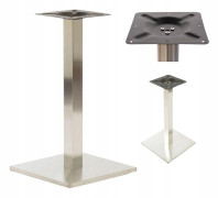 Postument för bord bas metallben silver loftbord krom ARP177