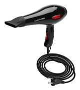 Hårfön - AVIZAR - 2000W - Sladdad - Varm/kall luft - Svart Svart