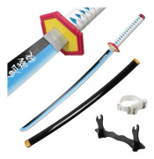 Katana, Anime-replika, Lättviktsdesign,Giyuu Blå 104cm