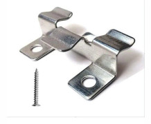 100 st Komposit Trall Clips med Rostfria Skruvar (Höjd 1 cm)