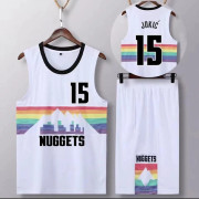 Sportswear Nikola Jokic Denver Nuggets Basketball Jersey 15 Adult Basketball Jersey Football Jerseys City White City White- Perfet City White City White City White 4XS（110-120cm）