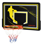 Basketbollbräda, Väderbeständig, Lätt Installation,Svart och Gul