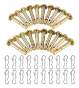 20 st Saxpinnar + 20 st Splintar För Snöslunga - 738-04124 Och 714-04040 Ersättningssaxpinne-kit Kompatibla Med Mtd Craftsman Cub Cadet Troy
