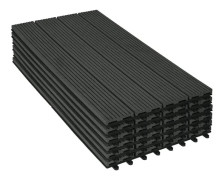 Rootz Premium WPC terrassplattor - Utomhusterrass - Uteplatsplattor - Hållbar och UV-beständig - Enkel klickinstallation - Mångsidig design - 30cm x 6