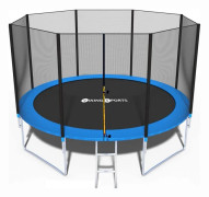 Trampolin 366 cm med skyddsnät blå upp till 150 kg
