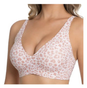 Naturlig 3D Lyft- och Formtrådlös Osynlig BH Full Täckning Djup V-ringad Design Push Up Bralette Bustier för Kvinnor 4 M
